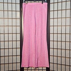 Pink High Rise Flare Pants